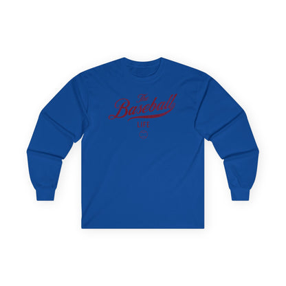 The Baseball Life Long Sleeve T-Shirt_Maroon Print