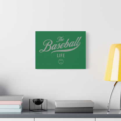 Wall Art Canvas_Green w Silver Gray