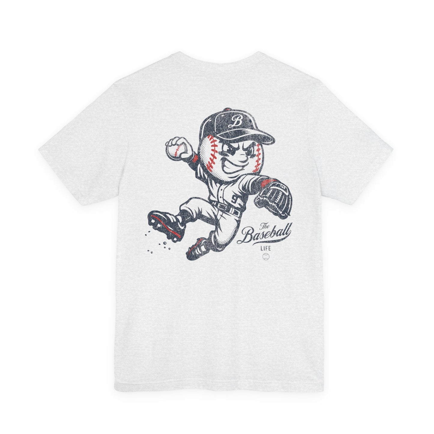 Mr. Baseball Mascot Leaping Throw T-Shirt