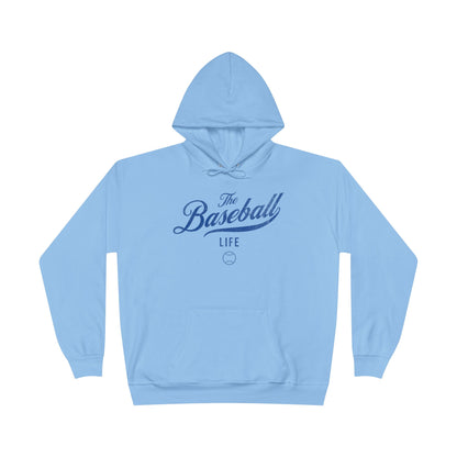 The Baseball Life Hoodie w/Grommets_Royal Blue Print
