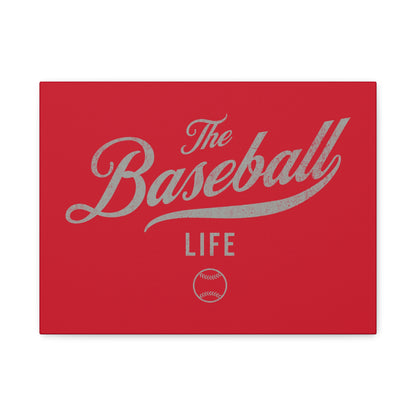 Wall Art Canvas_Red w Silver Gray