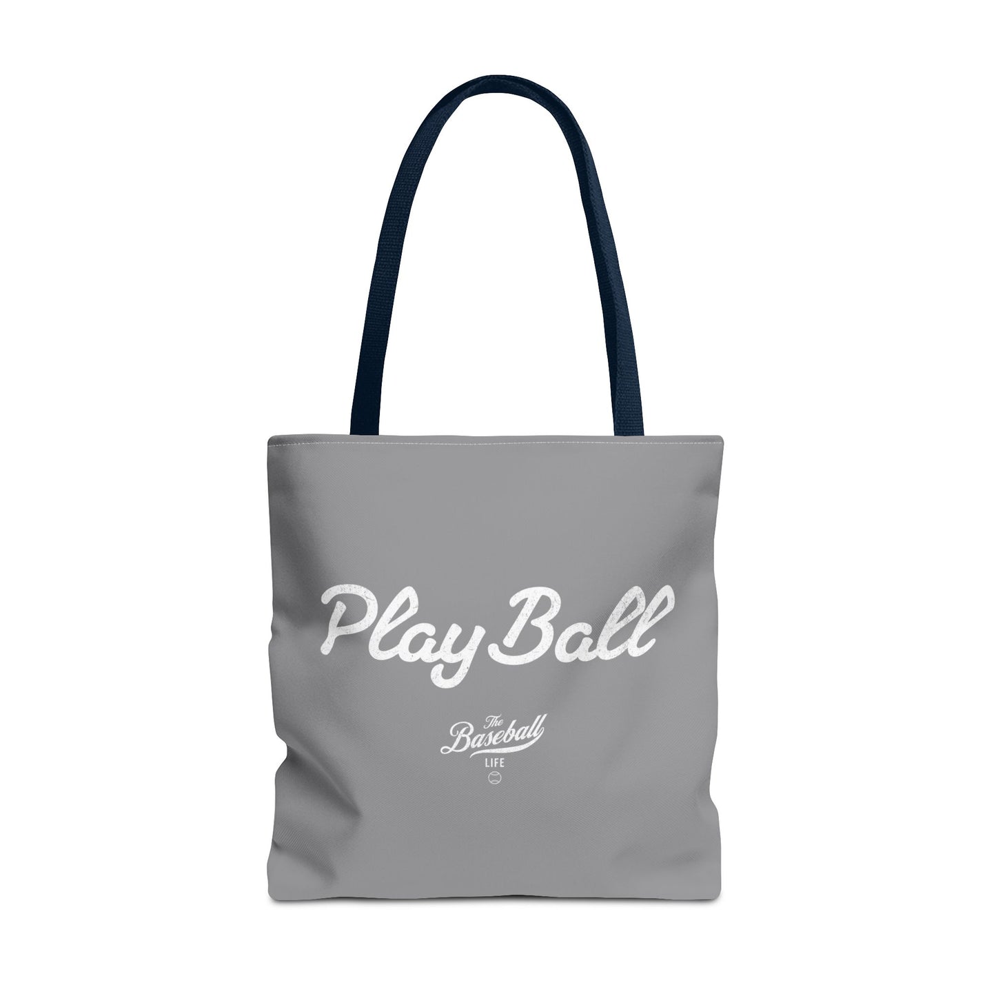 Play Ball Tote Bag_Gray with White Print