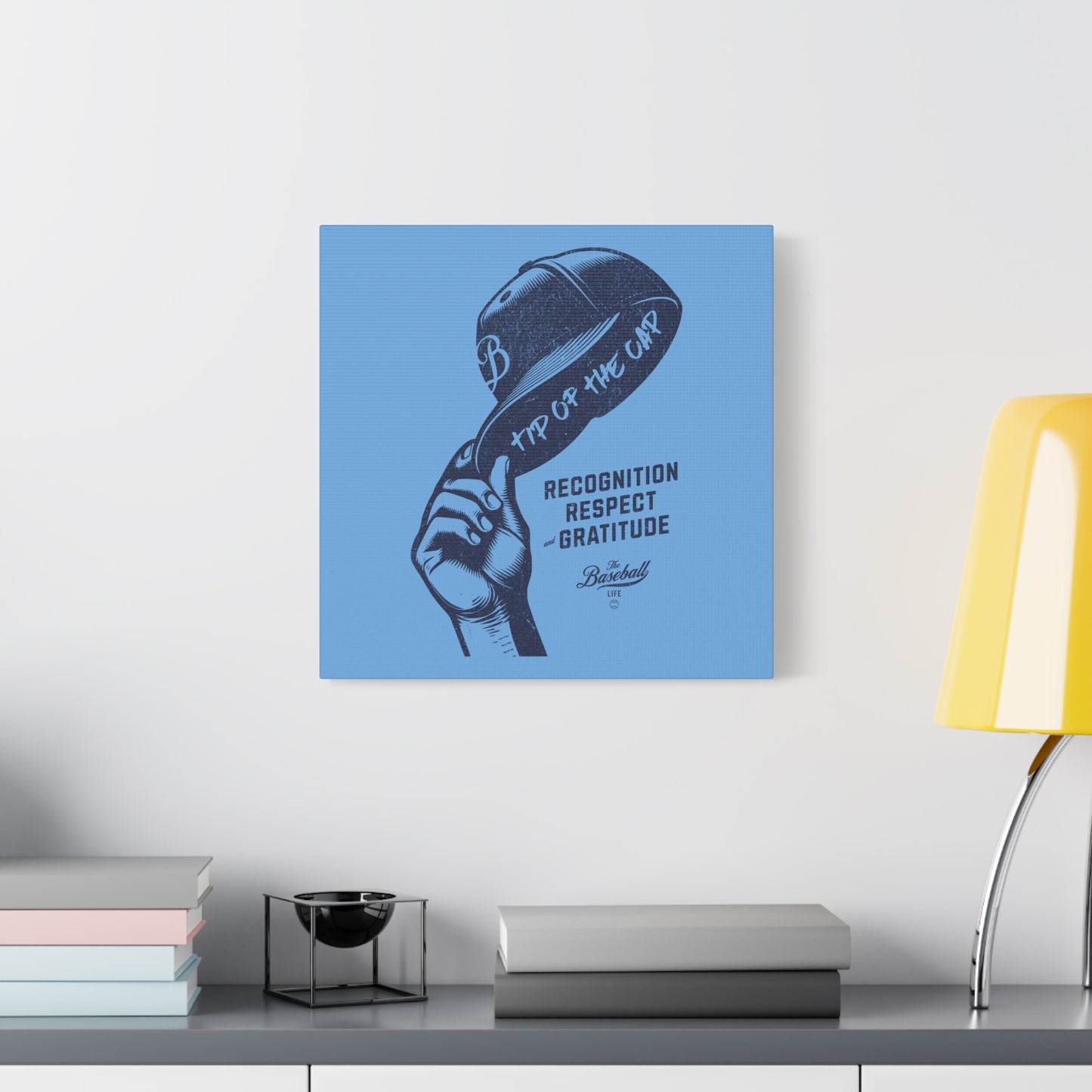 Tip of the Cap Wall Art Canvas_Carolina Blue