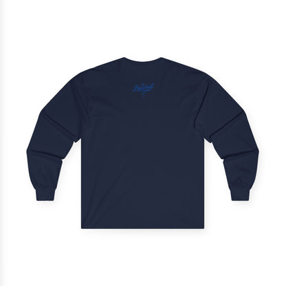 The Baseball Life Long Sleeve T-Shirt_Royal Blue Print