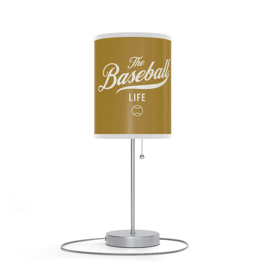 Table Lamp_Old Gold w White Print