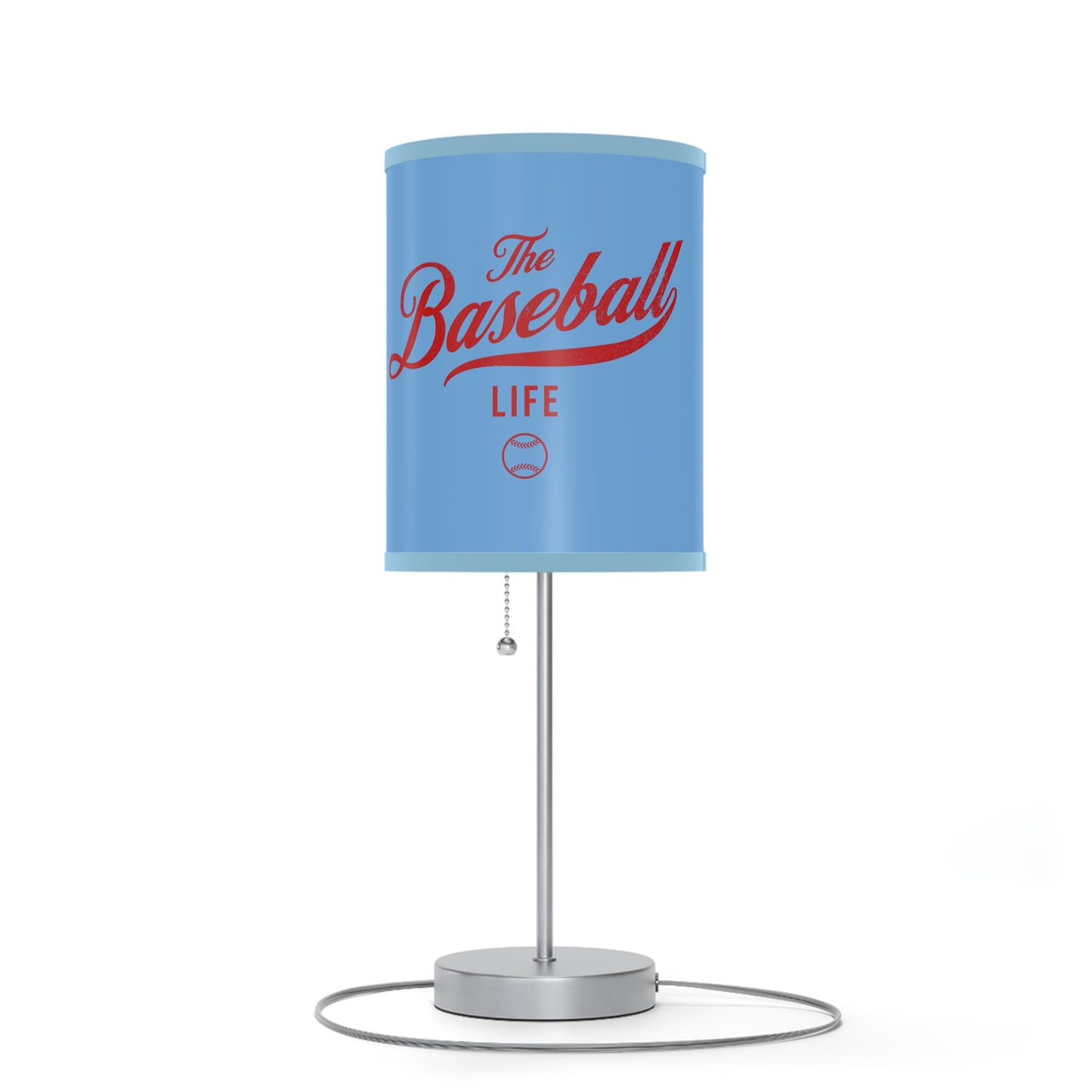 Table Lamp_Carolina Blue w Red Print