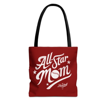 All-Star Mom Tote Bag_Maroon