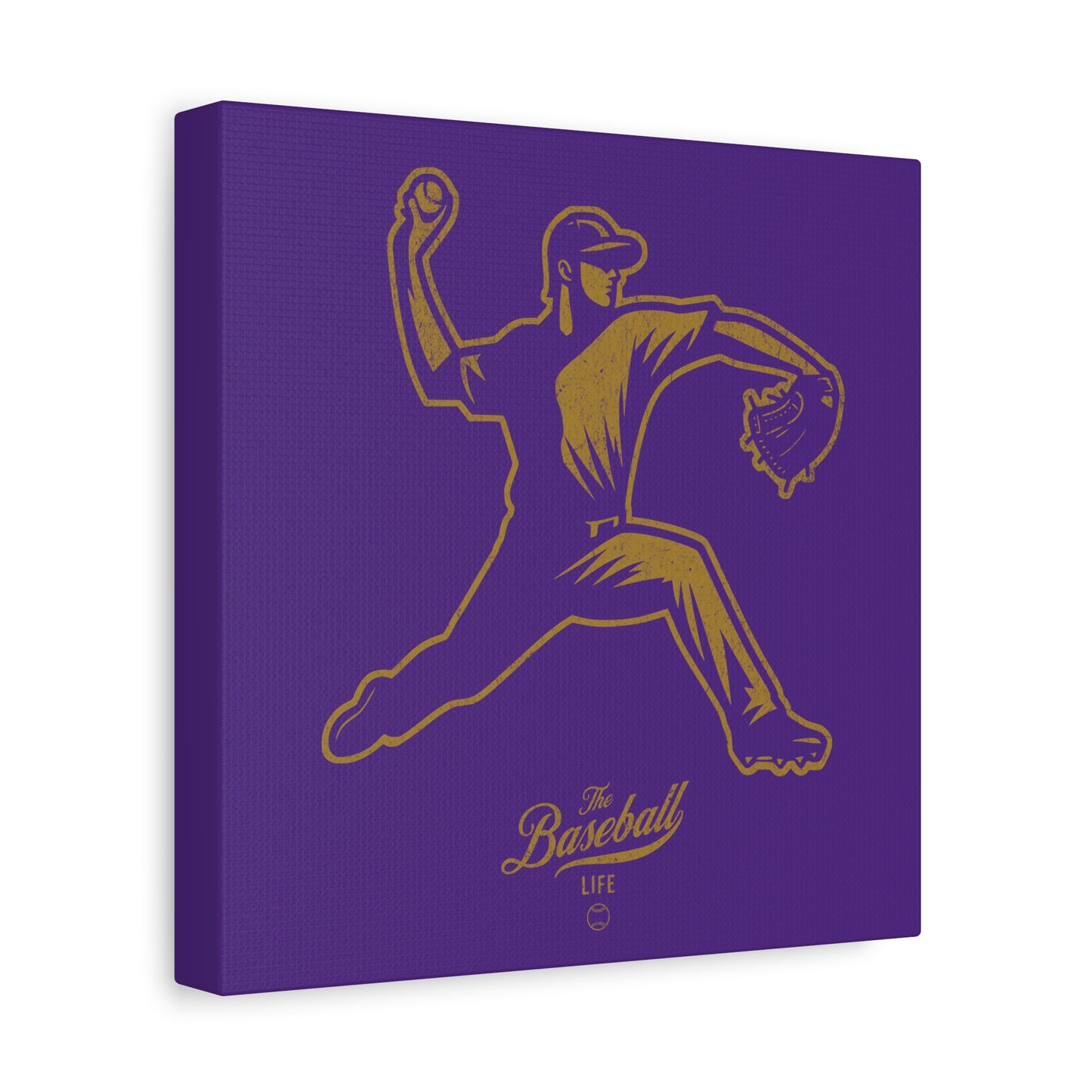 Pitcher Icon Wall Art Canvas_Purple