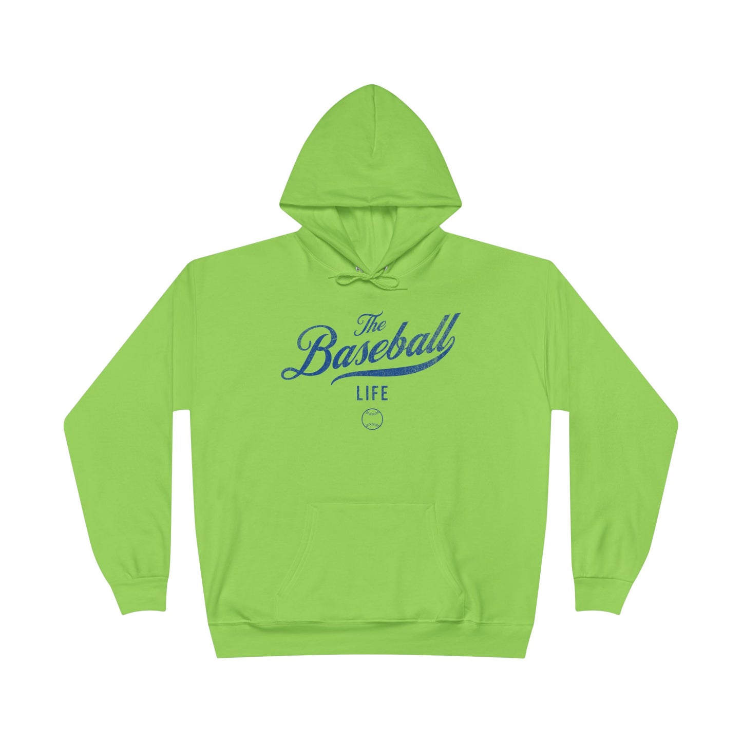 The Baseball Life Hoodie w/Grommets_Royal Blue Print