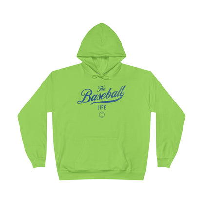 The Baseball Life Hoodie w/Grommets_Royal Blue Print