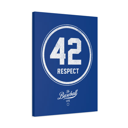 42 RESPECT_Jackie Robinson Tribute Wall Art Canvas