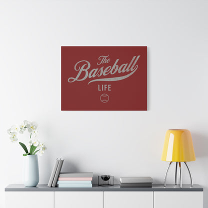 Wall Art Canvas_Maroon w Silver Gray