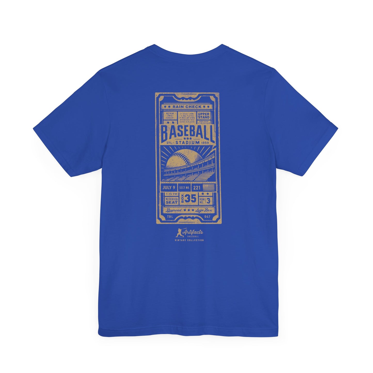 Box Seat Ticket_Artifacts Baseball Collection T-Shirt