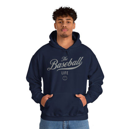The Baseball Life Hoodie_Silver Gray Print