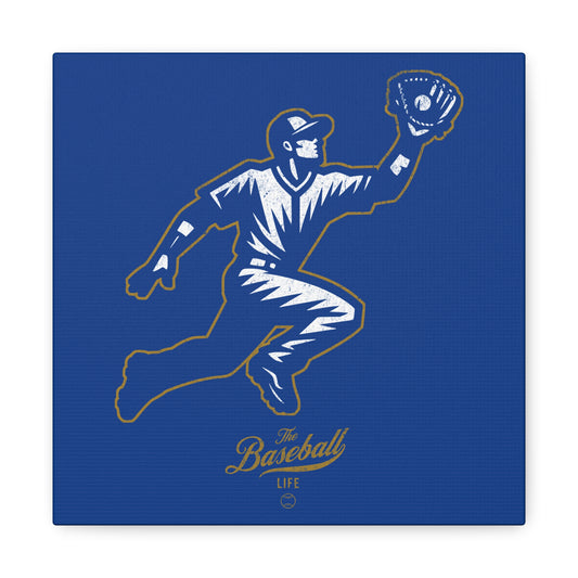 Player Icon Wall Art Canvas_Royal Blue