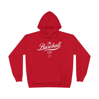 The Baseball Life Hoodie w/Grommets_White Print