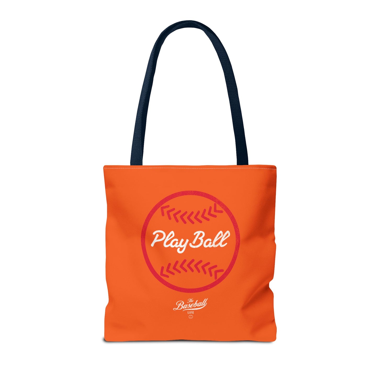 Baseball Icon Play Ball Tote Bag_Orange