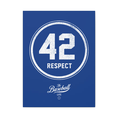 42 RESPECT_Jackie Robinson Tribute Wall Art Canvas