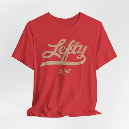 Lefty Baseball T-Shirt - Antique White Print