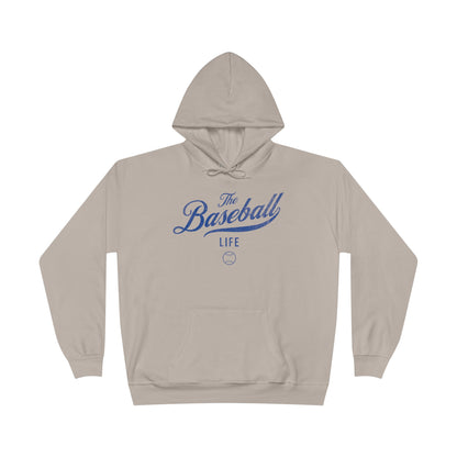 The Baseball Life Hoodie w/Grommets_Royal Blue Print