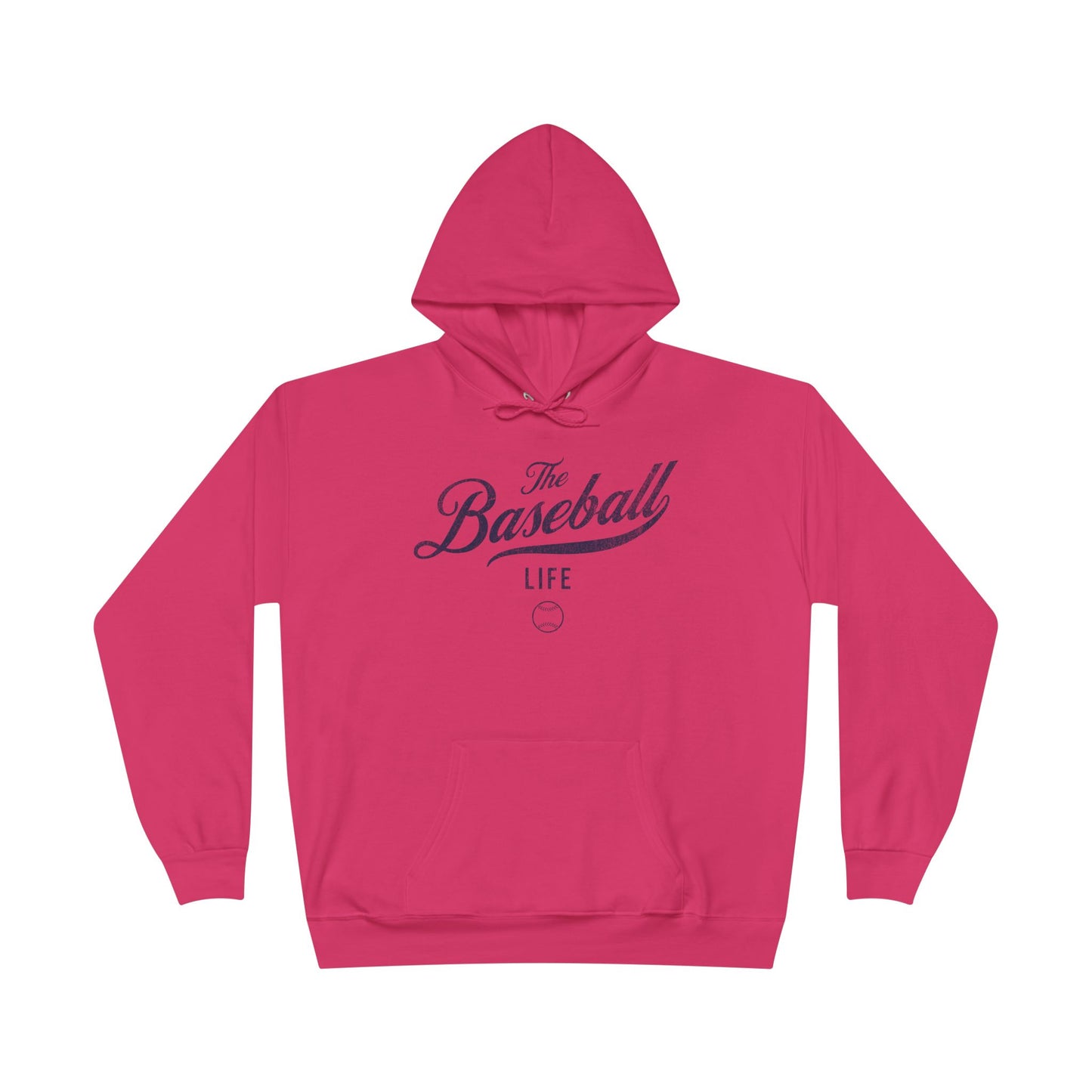The Baseball Life Hoodie w/Grommets_Navy Print