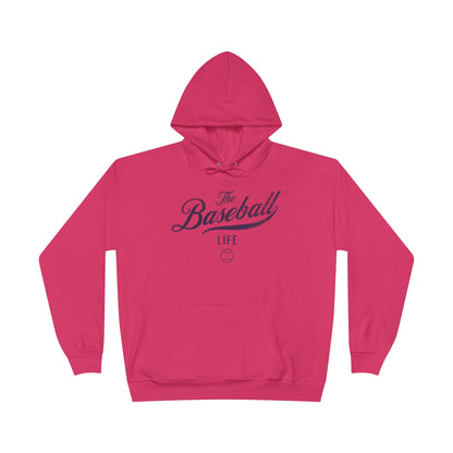 The Baseball Life Hoodie w/Grommets_Navy Print