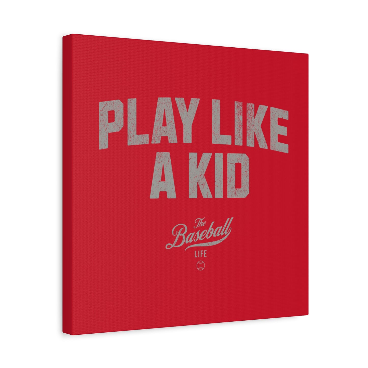 Play Like A Kid Wall Art Canvas_Red