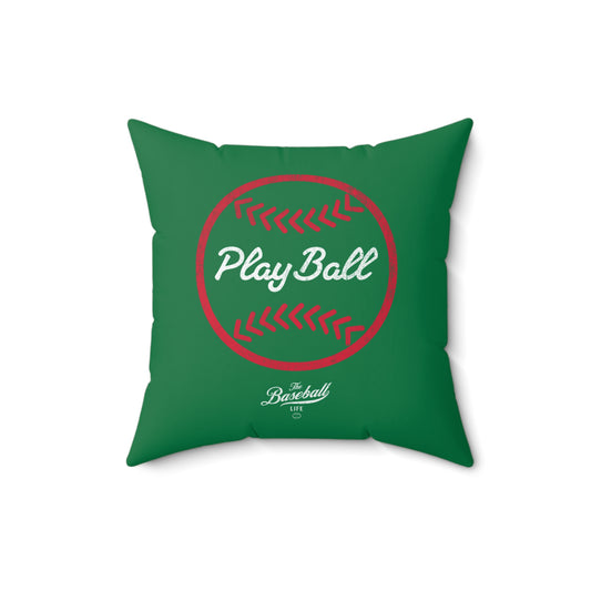 Accent Pillow_Play Ball Graphic Baseball_Green