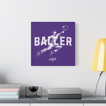 Baller Wall Art Canvas_Purple
