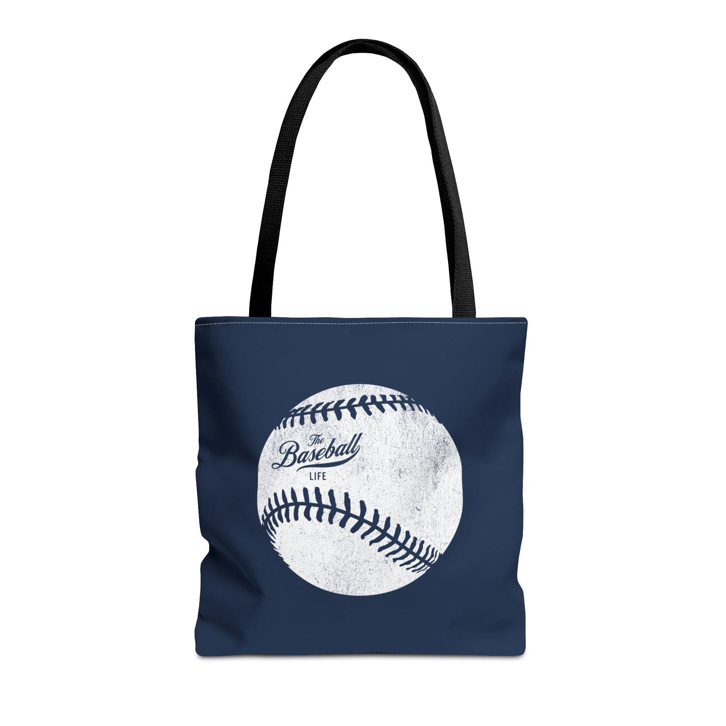 Weathered Baseball Tote Bag_Navy