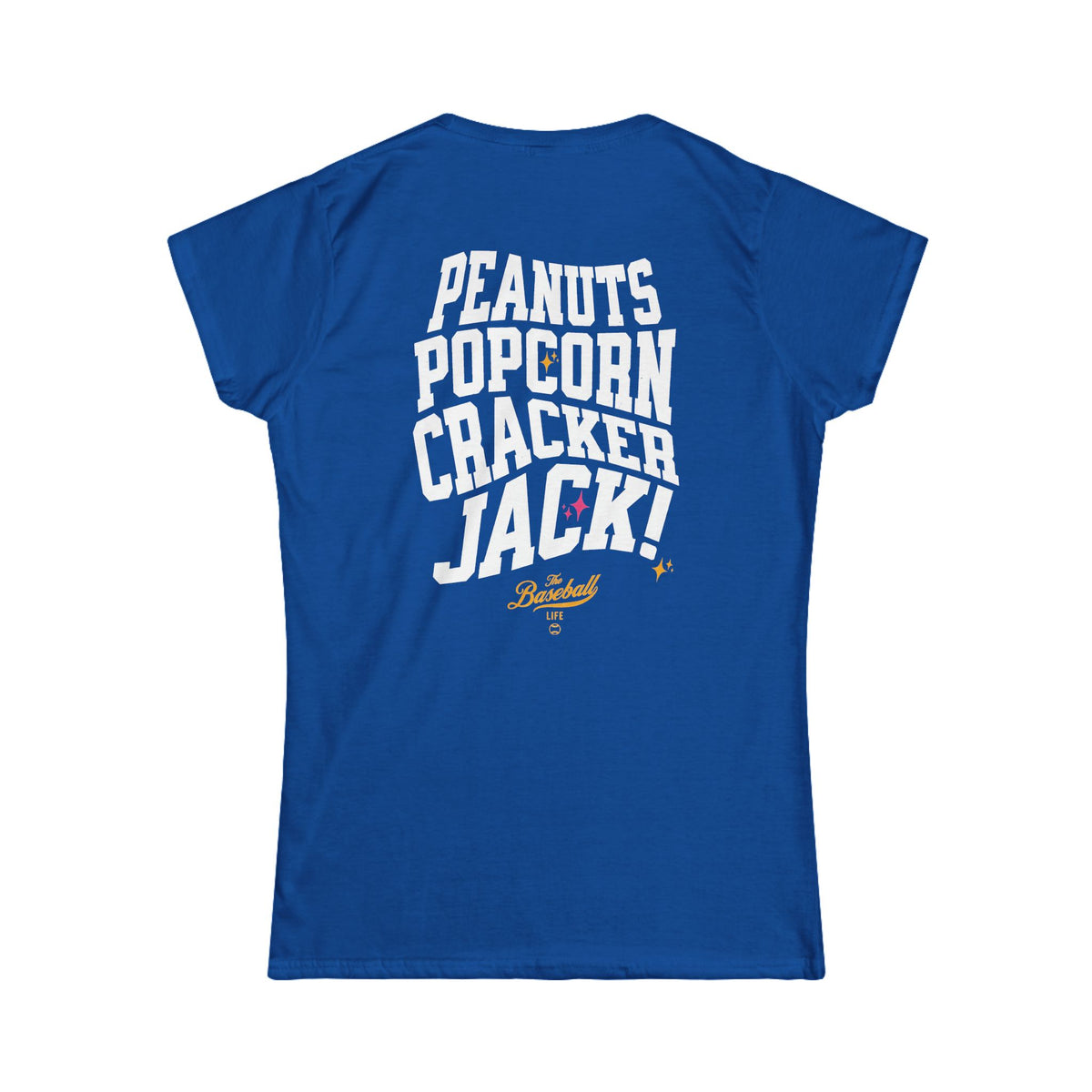 Peanuts Popcorn Crackerjack Women's Baseball T-Shirt