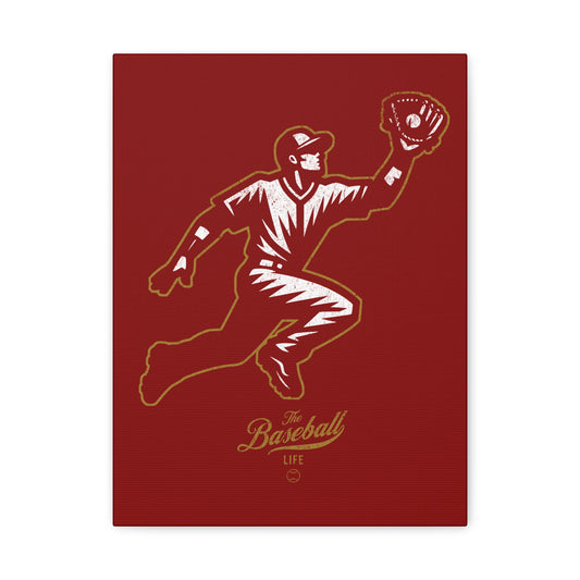 Player Icon Wall Art Canvas_Cardinal Red