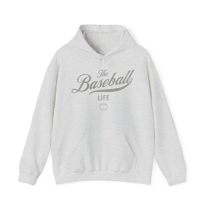 The Baseball Life Hoodie_Silver Gray Print