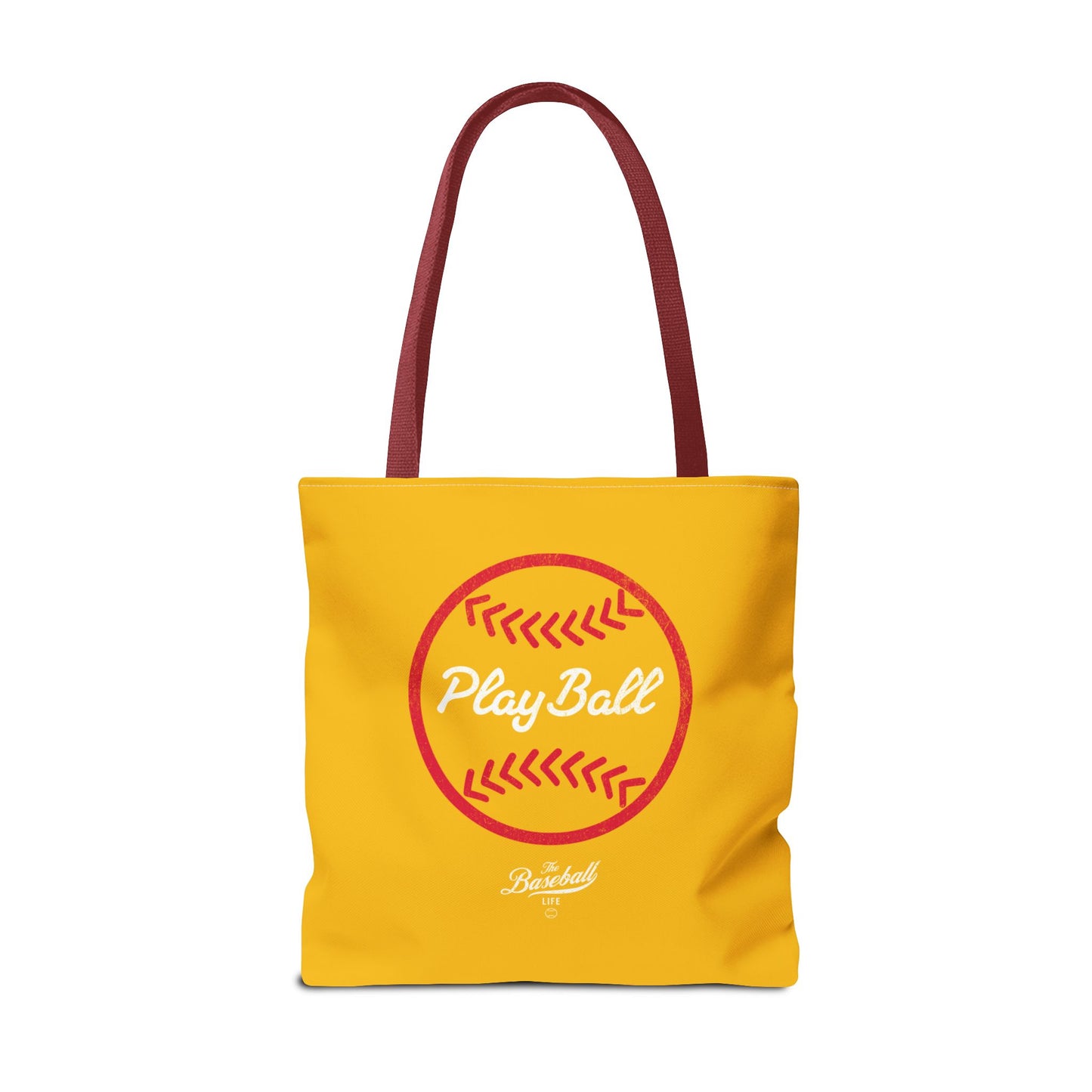 Baseball Icon Play Ball Tote Bag_Yellow Gold