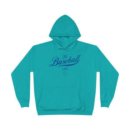 The Baseball Life Hoodie w/Grommets_Royal Blue Print