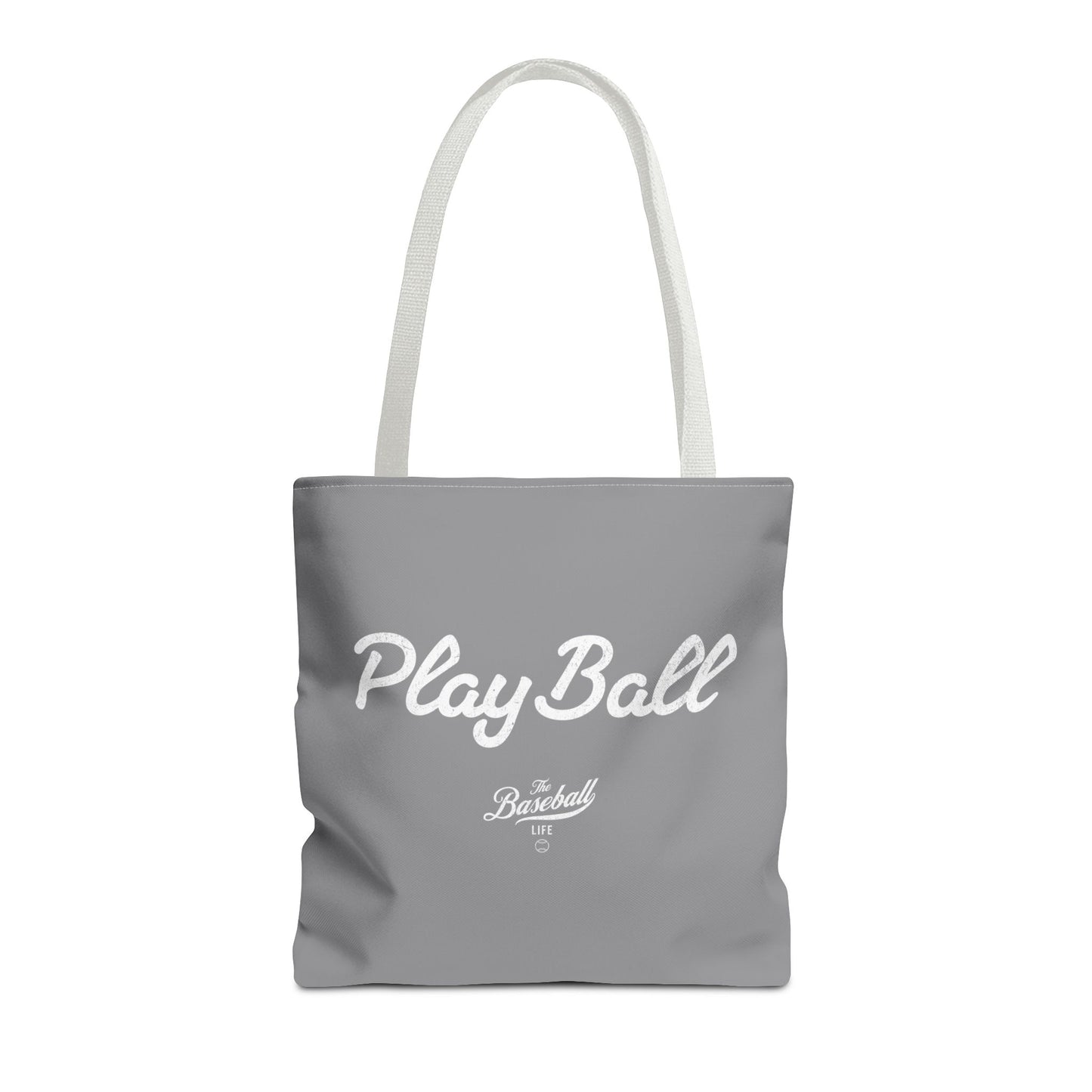 Play Ball Tote Bag_Gray with White Print