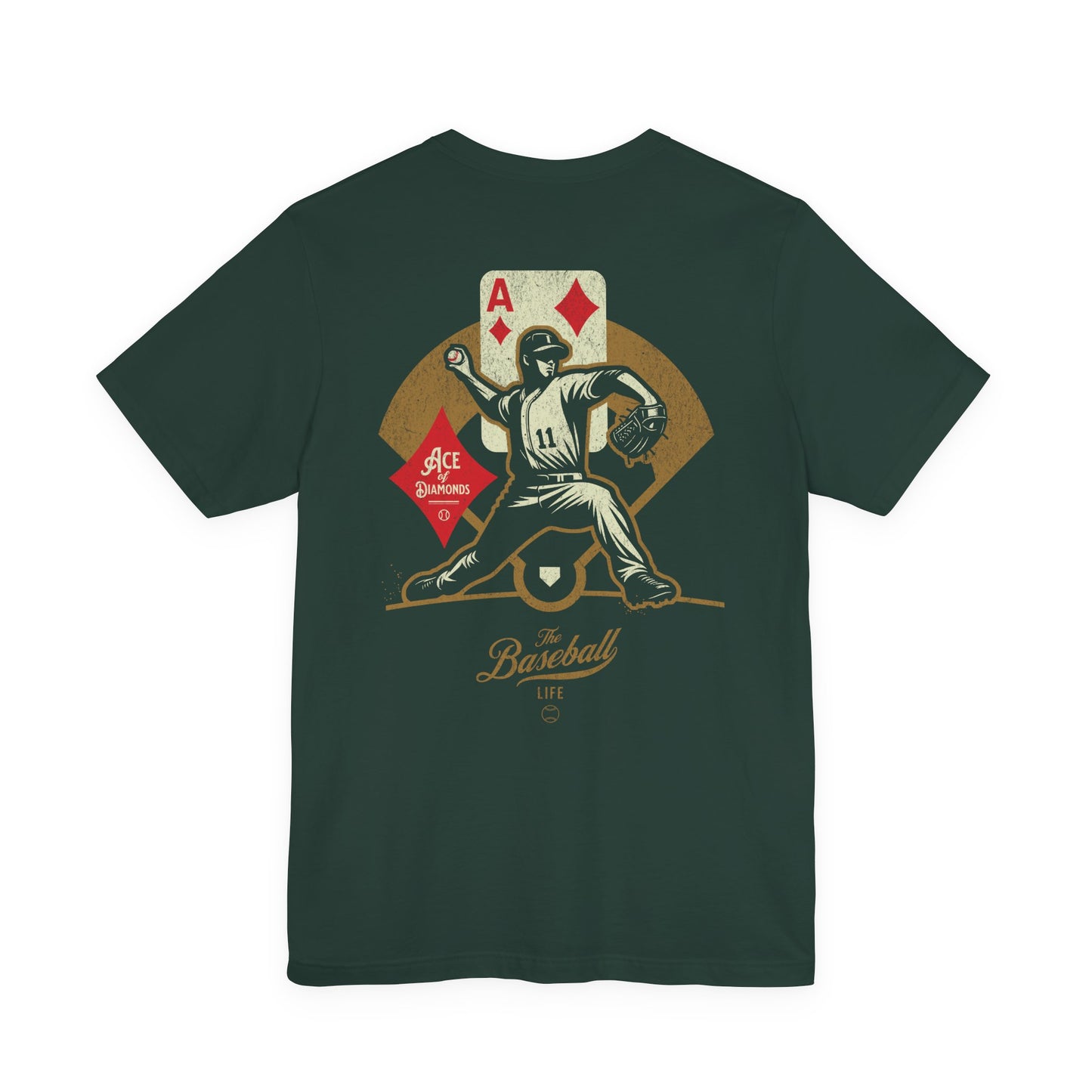 Ace of Diamonds Baseball T-Shirt