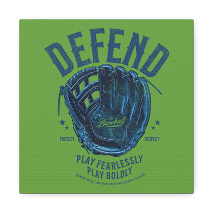 Defend Glove Wall Art Canvas_Grass Green