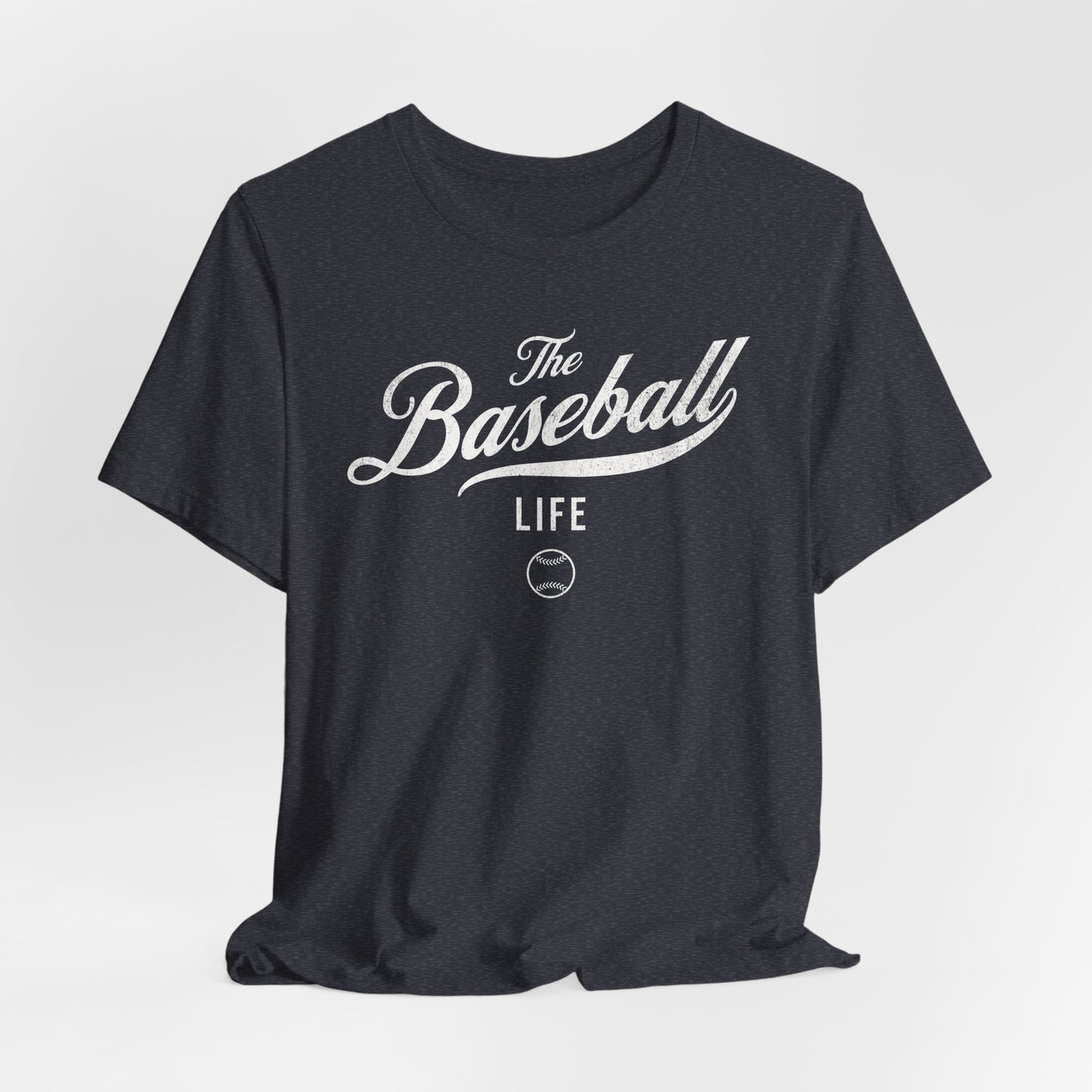 The Baseball Life Classic Script T-Shirt_White Print