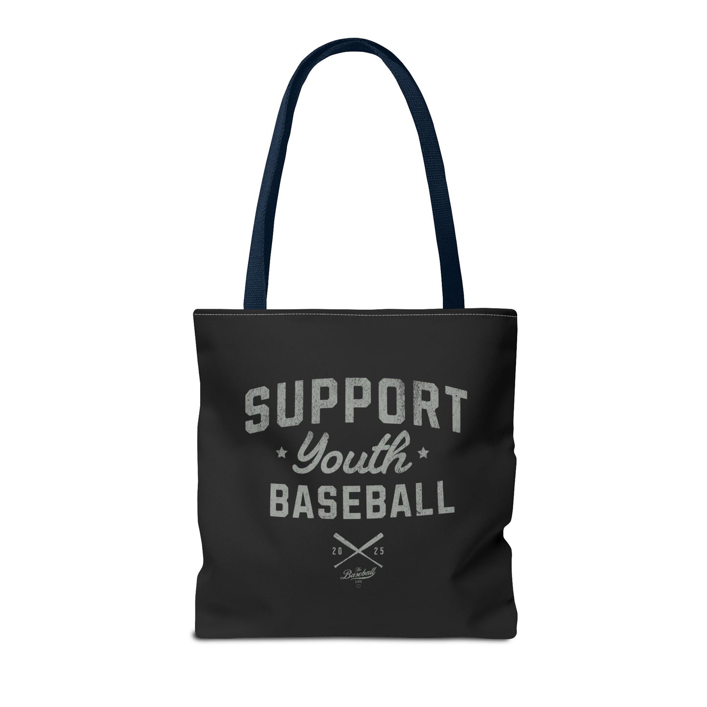 Support Youth Baseball Tote Bag_Black