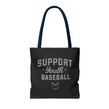 Support Youth Baseball Tote Bag_Black