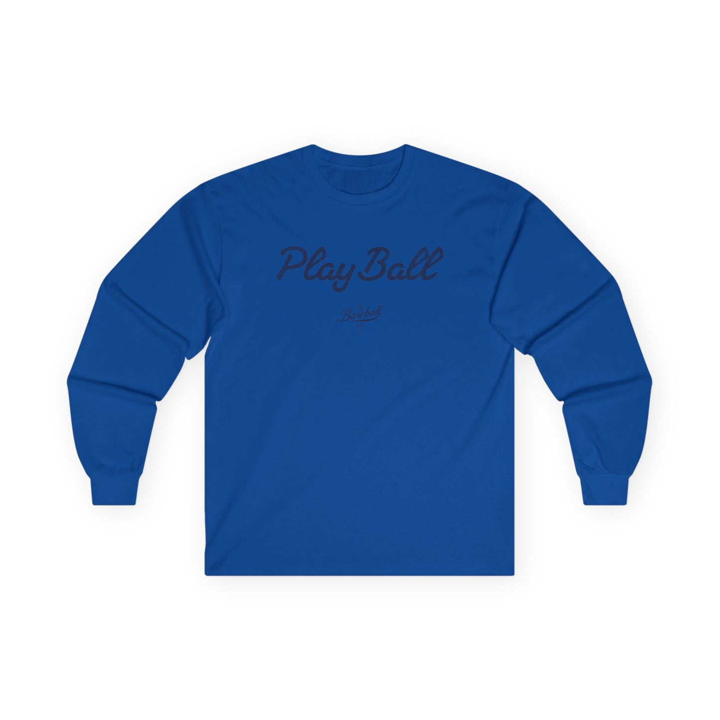 Play Ball_Navy Print Long-Sleeve T-Shirt