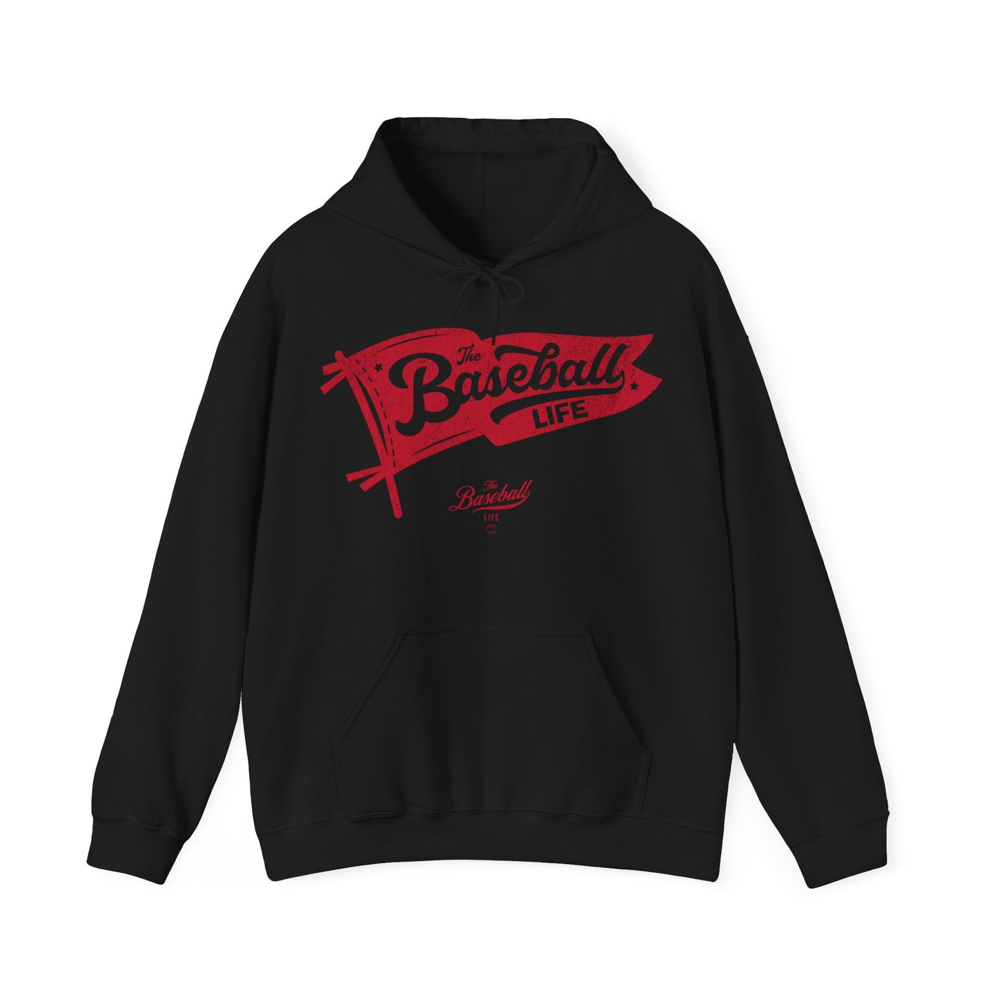 Classic Pennant Hoodie - Red Print