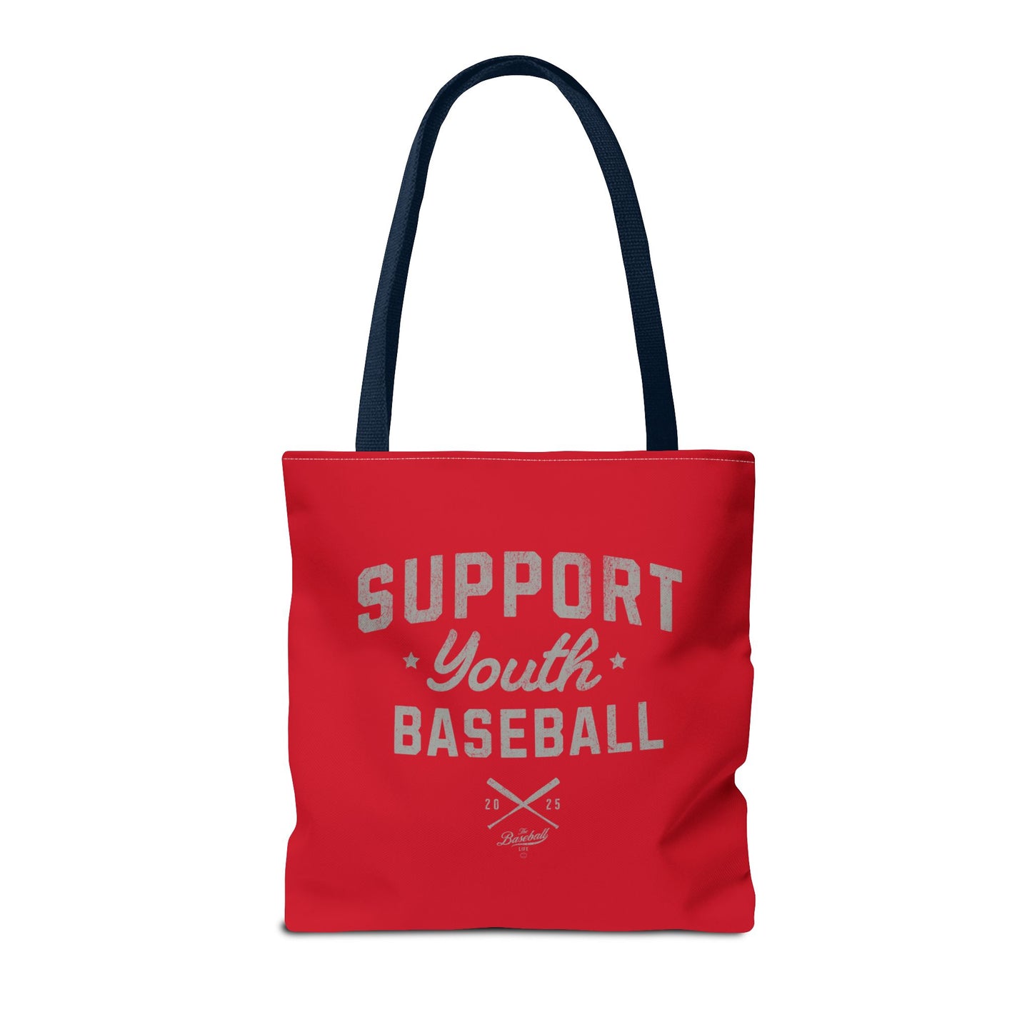 Support Youth Baseball Tote Bag_Red