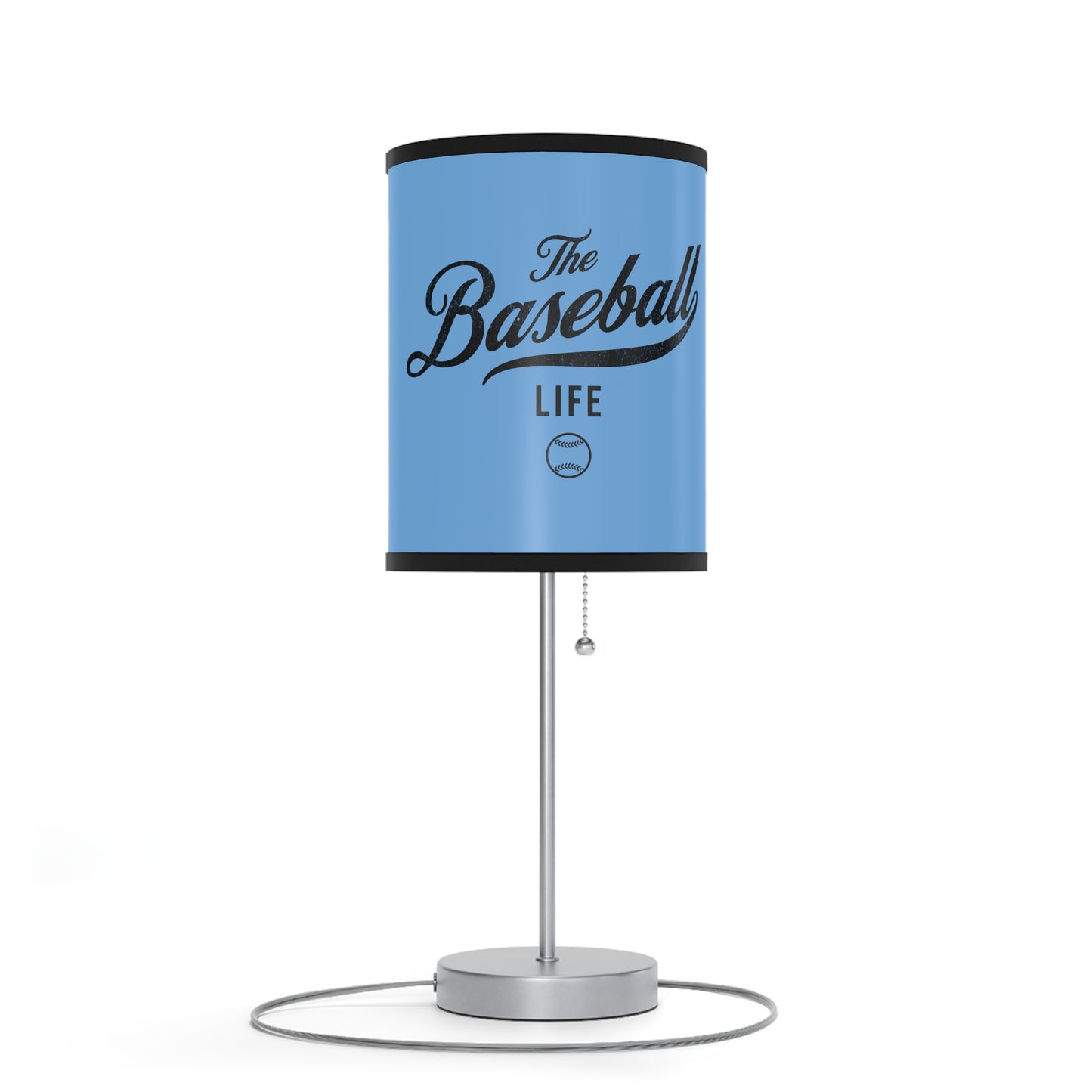 Table Lamp_Carolina Blue w Black Print