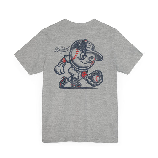 Mr. Baseball Mascot Fielding T-Shirt