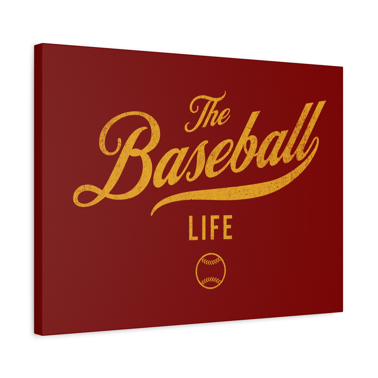 Wall Art Canvas_Maroon w Yellow Gold