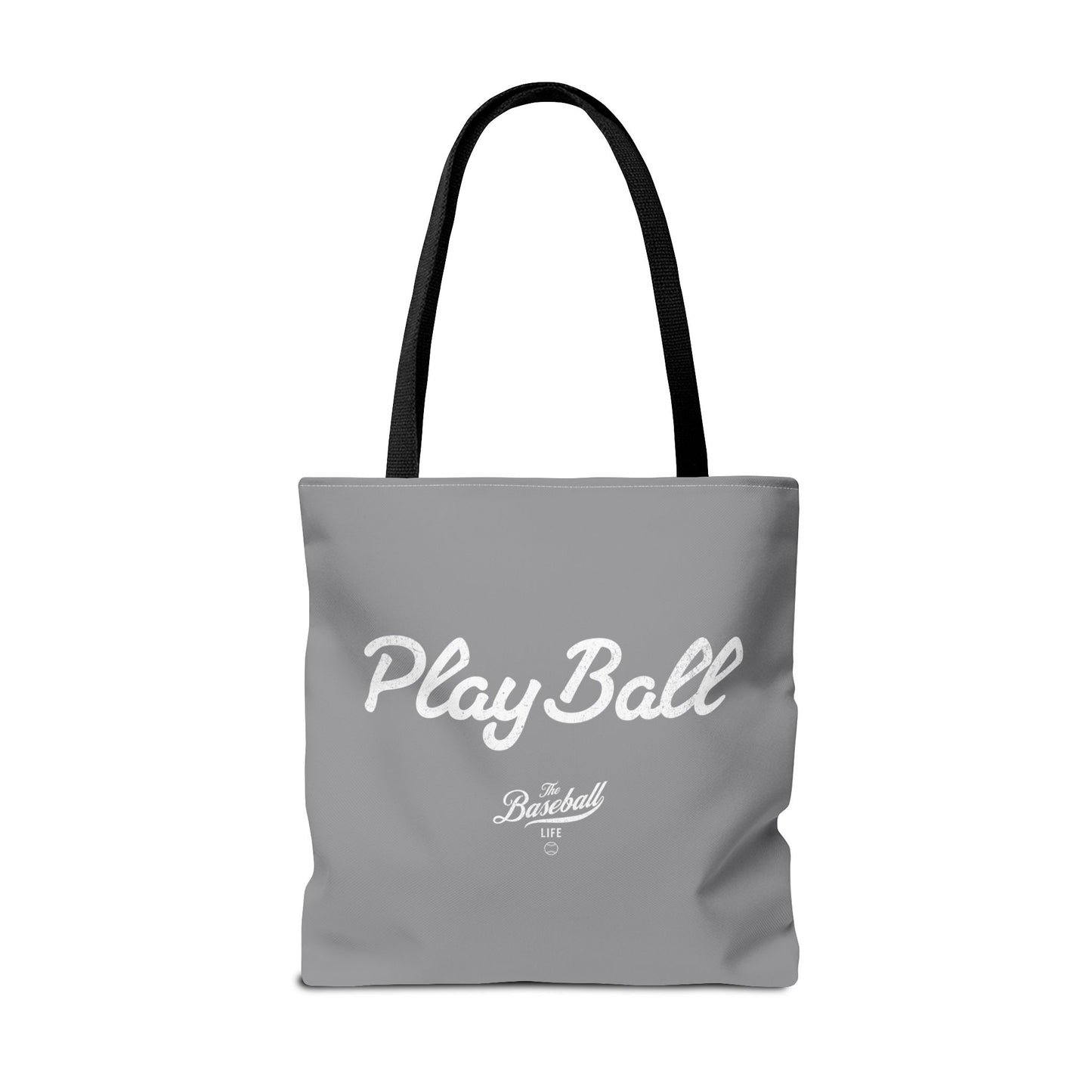 Play Ball Tote Bag_Gray with White Print