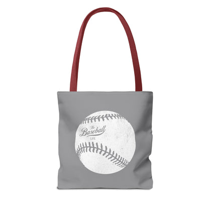 Weathered Baseball Tote Bag_Medium Gray