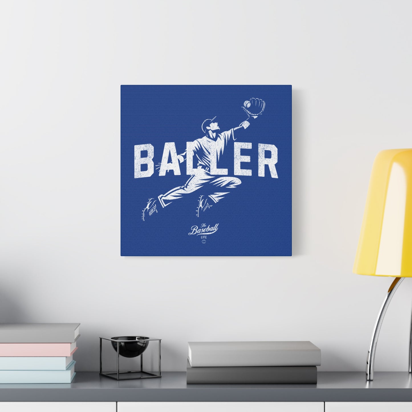 Baller Wall Art Canvas_Royal Blue